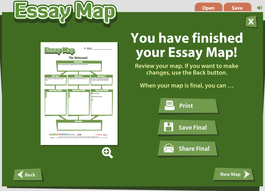 essay mapping